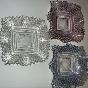 Vintage glass candy dishes